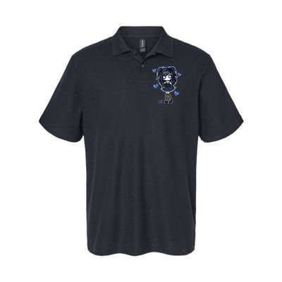Spookscene Emo Girl Drawing Soft Goth Mall Goth Alt Blue Polo