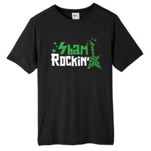 Shamrockin Electric Guitar St Patricks Day Tall Fusion ChromaSoft Performance T-Shirt