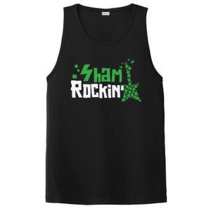 Shamrockin Electric Guitar St Patricks Day PosiCharge Competitor Tank