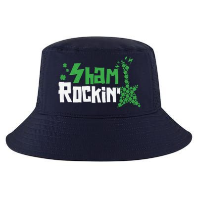 Shamrockin Electric Guitar St Patricks Day Cool Comfort Performance Bucket Hat