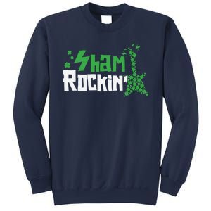 Shamrockin Electric Guitar St Patricks Day Sweatshirt