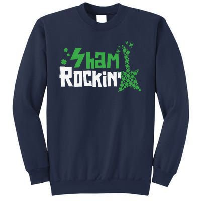 Shamrockin Electric Guitar St Patricks Day Sweatshirt