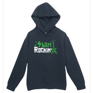 Shamrockin Electric Guitar St Patricks Day Urban Pullover Hoodie