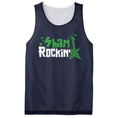 Shamrockin Electric Guitar St Patricks Day Mesh Reversible Basketball Jersey Tank