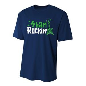 Shamrockin Electric Guitar St Patricks Day Performance Sprint T-Shirt