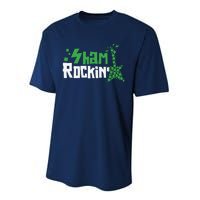 Shamrockin Electric Guitar St Patricks Day Performance Sprint T-Shirt