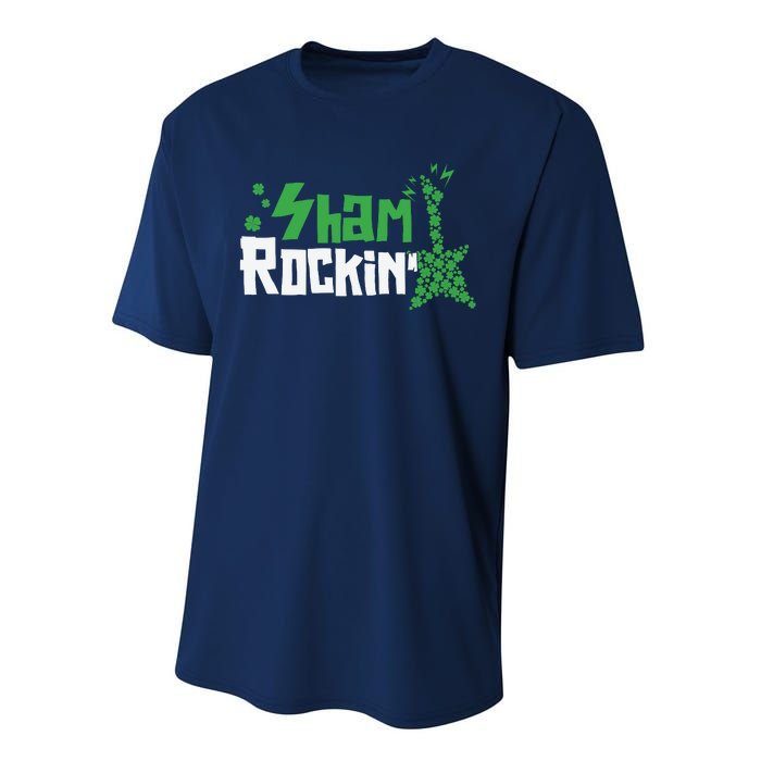 Shamrockin Electric Guitar St Patricks Day Performance Sprint T-Shirt