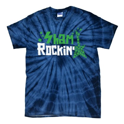 Shamrockin Electric Guitar St Patricks Day Tie-Dye T-Shirt