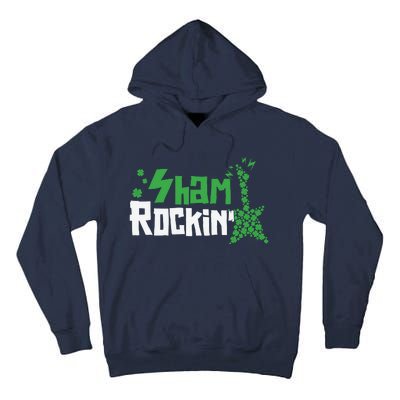 Shamrockin Electric Guitar St Patricks Day Tall Hoodie