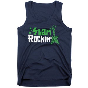 Shamrockin Electric Guitar St Patricks Day Tank Top