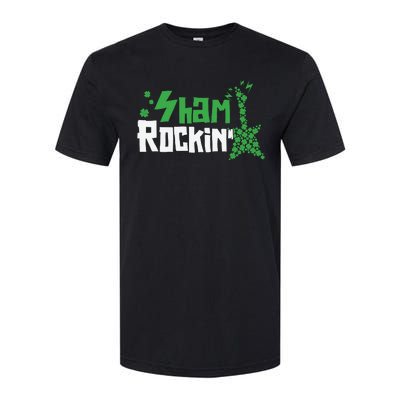 Shamrockin Electric Guitar St Patricks Day Softstyle® CVC T-Shirt