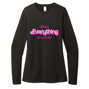 Shes Everything Hes Just Ken Funny Womens CVC Long Sleeve Shirt