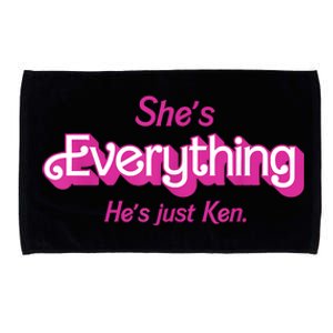 Shes Everything Hes Just Ken Funny Microfiber Hand Towel