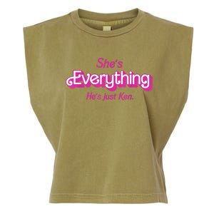 Shes Everything Hes Just Ken Funny Garment-Dyed Women's Muscle Tee