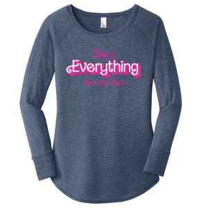 Shes Everything Hes Just Ken Funny Women's Perfect Tri Tunic Long Sleeve Shirt