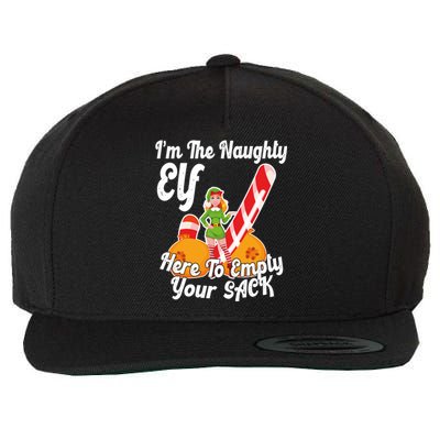 Sexy Elf Here Empty Your Sack Rude Naughty Christmas Candy Gift Wool Snapback Cap