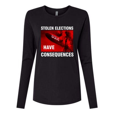 Stolen Elections Have Consequences Womens Cotton Relaxed Long Sleeve T-Shirt