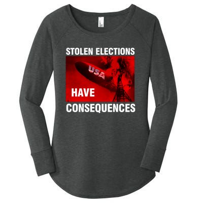 Stolen Elections Have Consequences Women's Perfect Tri Tunic Long Sleeve Shirt