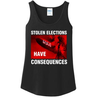 Stolen Elections Have Consequences Ladies Essential Tank