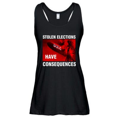 Stolen Elections Have Consequences Ladies Essential Flowy Tank