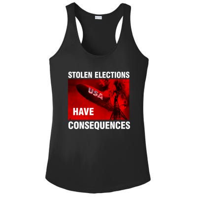 Stolen Elections Have Consequences Ladies PosiCharge Competitor Racerback Tank