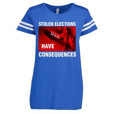 Stolen Elections Have Consequences Enza Ladies Jersey Football T-Shirt