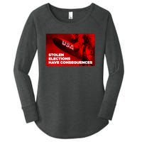 Stolen Elections Have Consequences Women's Perfect Tri Tunic Long Sleeve Shirt