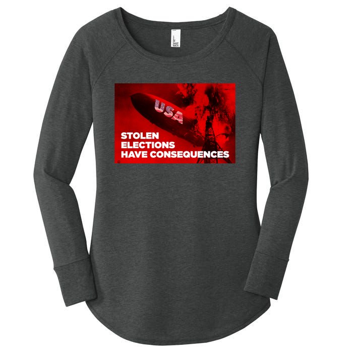 Stolen Elections Have Consequences Women's Perfect Tri Tunic Long Sleeve Shirt