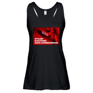 Stolen Elections Have Consequences Ladies Essential Flowy Tank