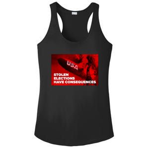 Stolen Elections Have Consequences Ladies PosiCharge Competitor Racerback Tank