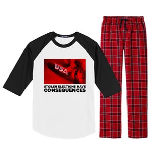 Stolen Elections Have Consequences Raglan Sleeve Pajama Set