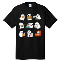 Spooky Educator Halloween Reading Enthusiast for School Tall T-Shirt