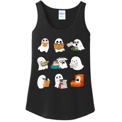 Spooky Educator Halloween Reading Enthusiast for School Ladies Essential Tank