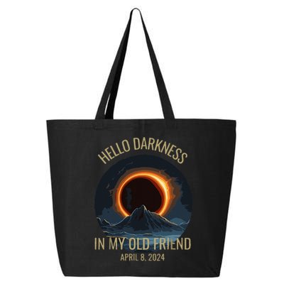 Solar Eclipse Hello Darkness My Old Friend Funny 25L Jumbo Tote