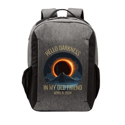 Solar Eclipse Hello Darkness My Old Friend Funny Vector Backpack