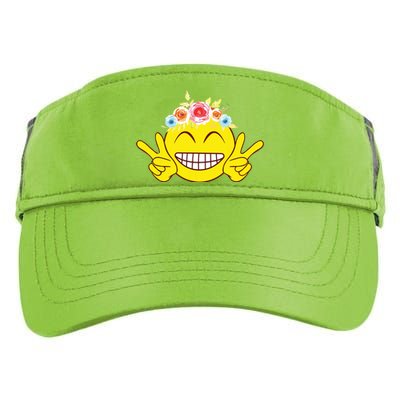 Smile Emoticon Happy Face Peace Love Cute Adult Drive Performance Visor