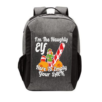 Sexy Elf Here Empty Your Sack Rude Naughty Christmas Candy Meaningful Gift Vector Backpack