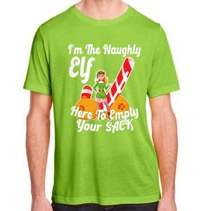 Sexy Elf Here Empty Your Sack Rude Naughty Christmas Candy Funny Gift Adult ChromaSoft Performance T-Shirt