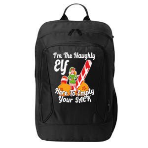 Sexy Elf Here Empty Your Sack Rude Naughty Christmas Candy Funny Gift City Backpack