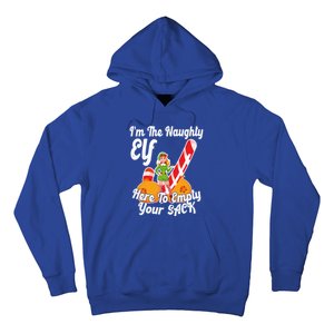 Sexy Elf Here Empty Your Sack Rude Naughty Christmas Candy Funny Gift Hoodie