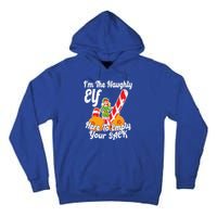 Sexy Elf Here Empty Your Sack Rude Naughty Christmas Candy Funny Gift Tall Hoodie