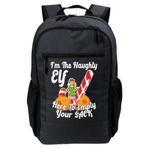 Sexy Elf Here Empty Your Sack Rude Naughty Christmas Candy Funny Gift Daily Commute Backpack