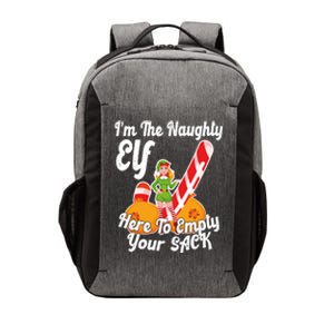 Sexy Elf Here Empty Your Sack Rude Naughty Christmas Candy Funny Gift Vector Backpack