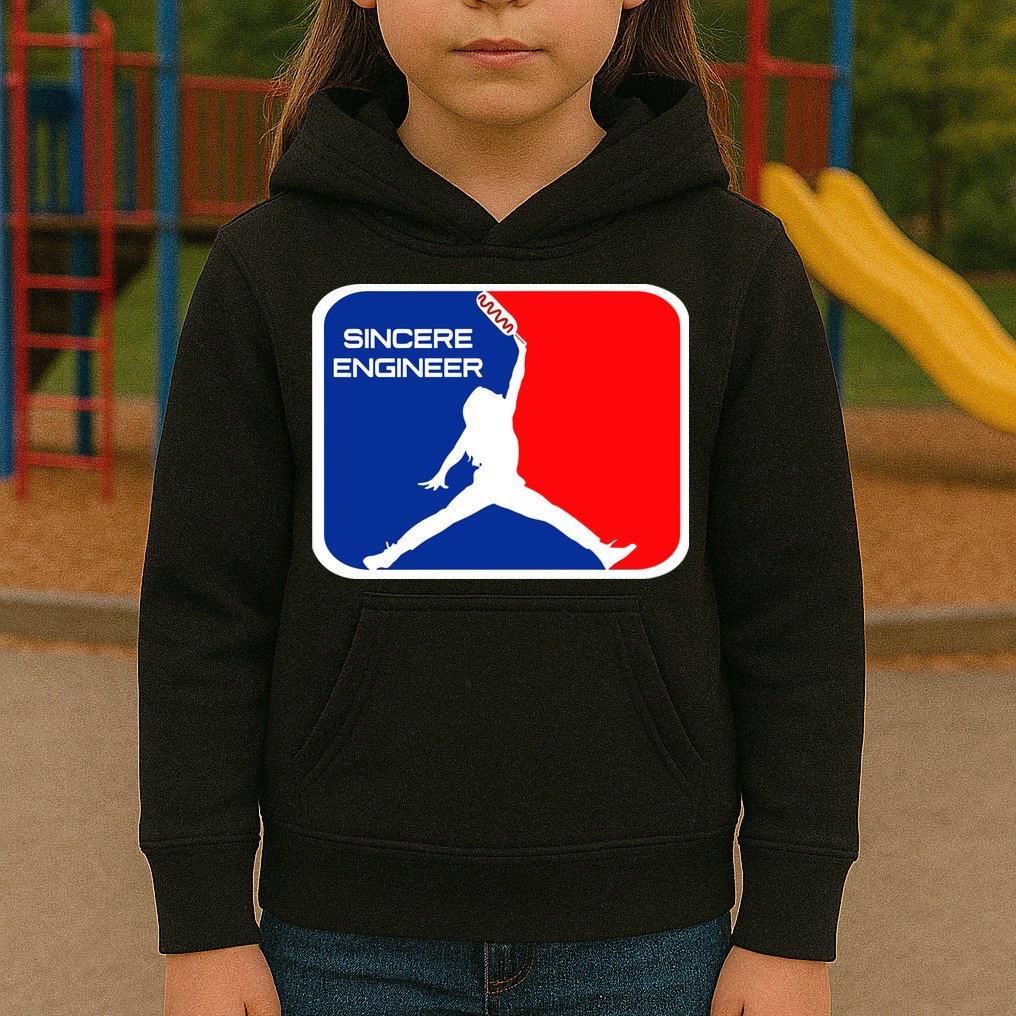 Sincere Engineer Hair Jorndog Kids Hoodie