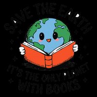 Save Earth Its Only Planet With Books Reader Earth day Wool Snapback Cap