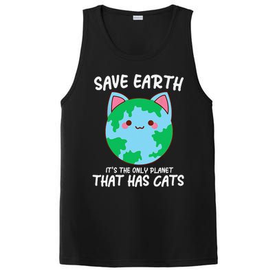 Save Earth ItS The Only Planet That Has Cats Earth Day PosiCharge Competitor Tank