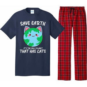 Save Earth ItS The Only Planet That Has Cats Earth Day Pajama Set