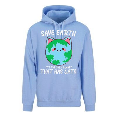 Save Earth ItS The Only Planet That Has Cats Earth Day Unisex Surf Hoodie