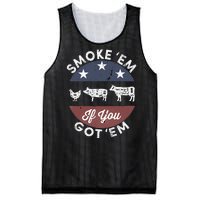 Smoke Em If You Got Em Meat Barbeque Vintage Mesh Reversible Basketball Jersey Tank