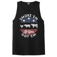 Smoke Em If You Got Em Meat Barbeque Vintage PosiCharge Competitor Tank